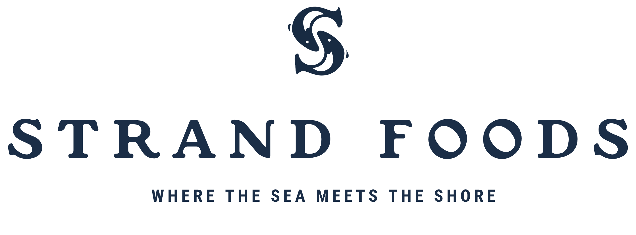 Deep sea Strand foods logo with tagline